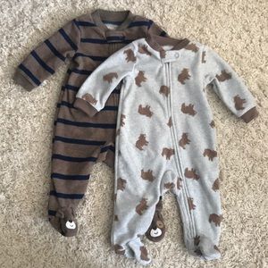 Bundle of Carter’s Fleece Footed Pajamas